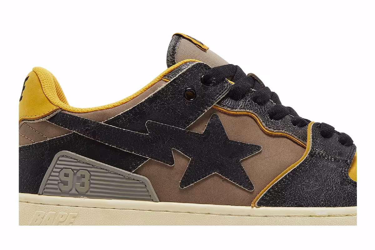 BAPE Sk8 Sta Yellow, view 3