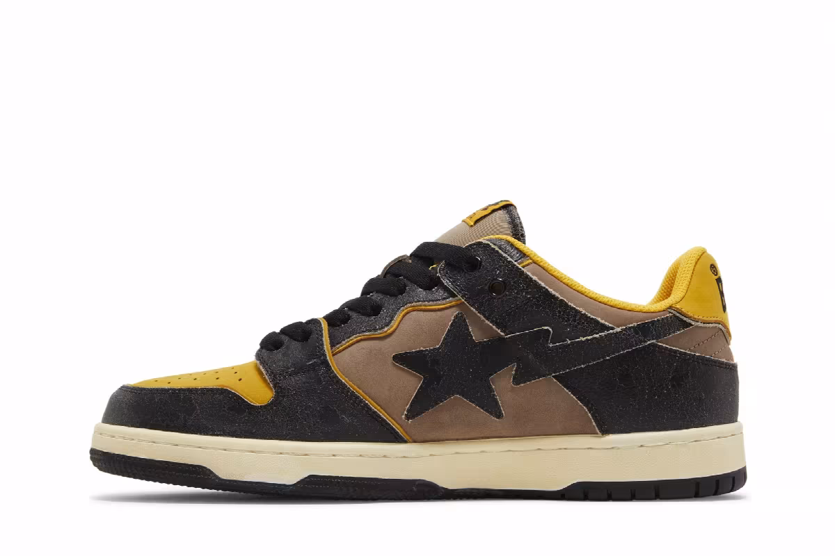 BAPE Sk8 Sta Yellow, view 4
