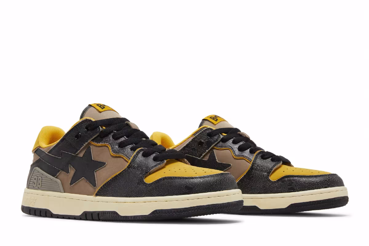 BAPE Sk8 Sta Yellow, view 9