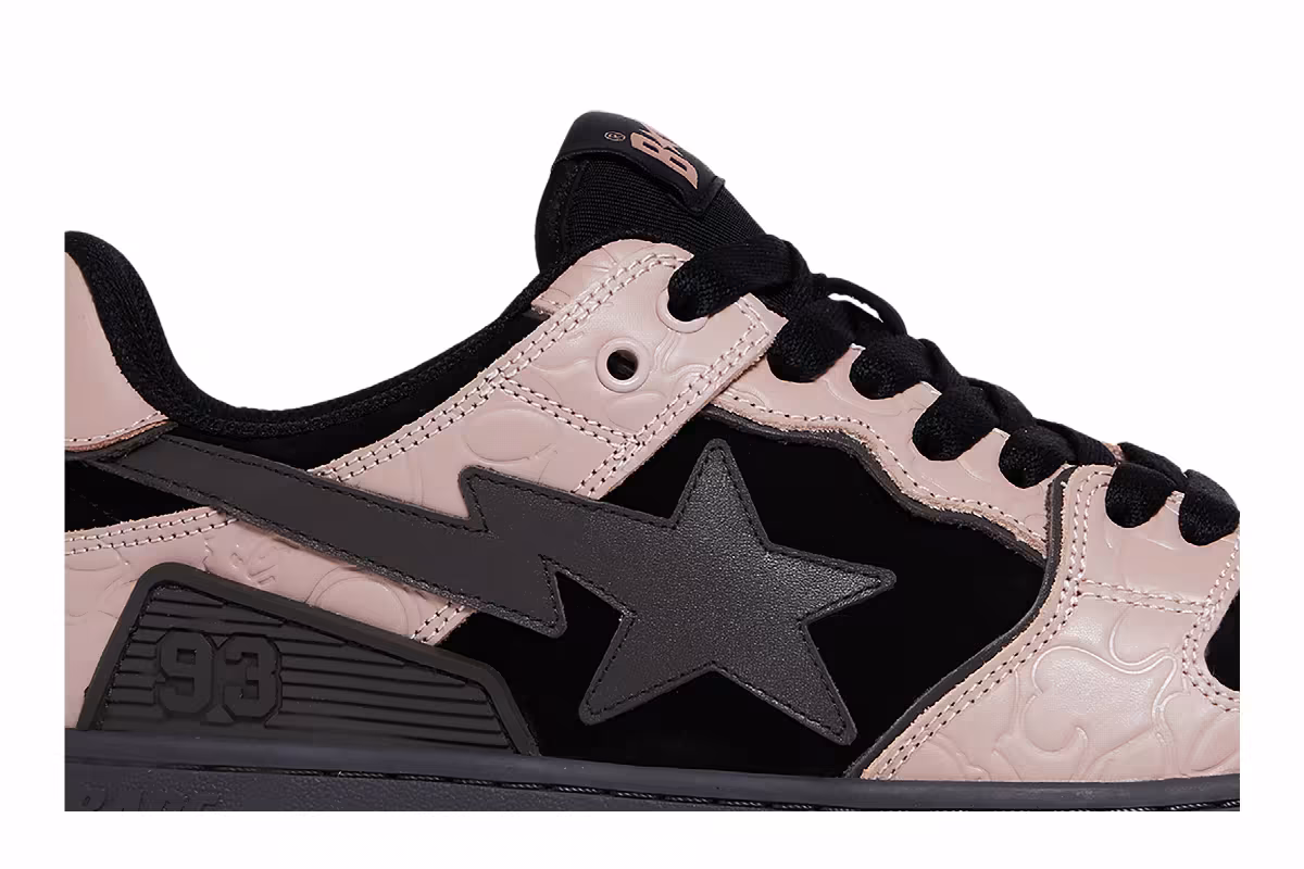 BAPE Sk8 Sta Pink Black, view 3