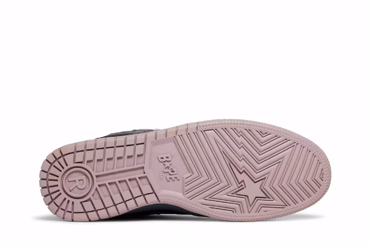 BAPE Sk8 Sta Pink Black, view 5