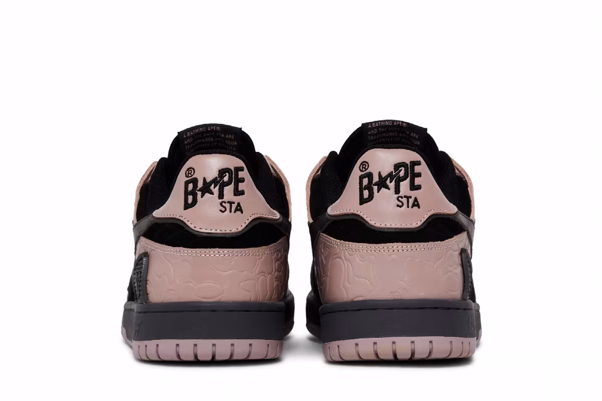 BAPE Sk8 Sta Pink Black, view 7