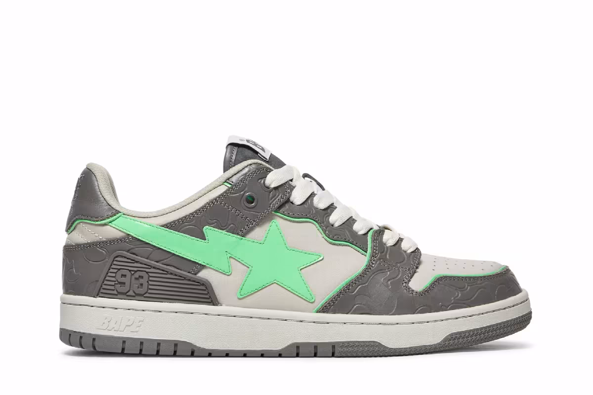 BAPE Sk8 Sta Grey Green, view 2