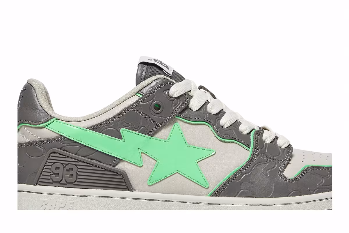 BAPE Sk8 Sta Grey Green, view 3