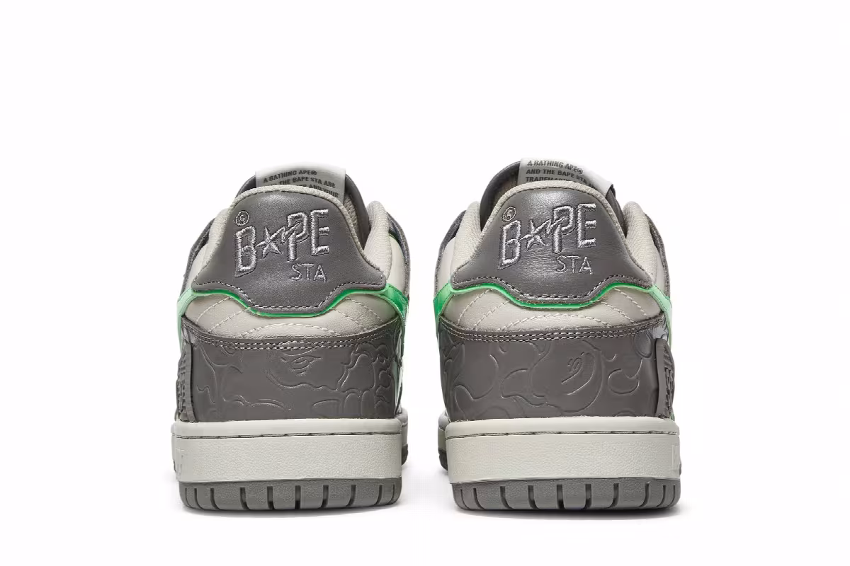 BAPE Sk8 Sta Grey Green, view 7