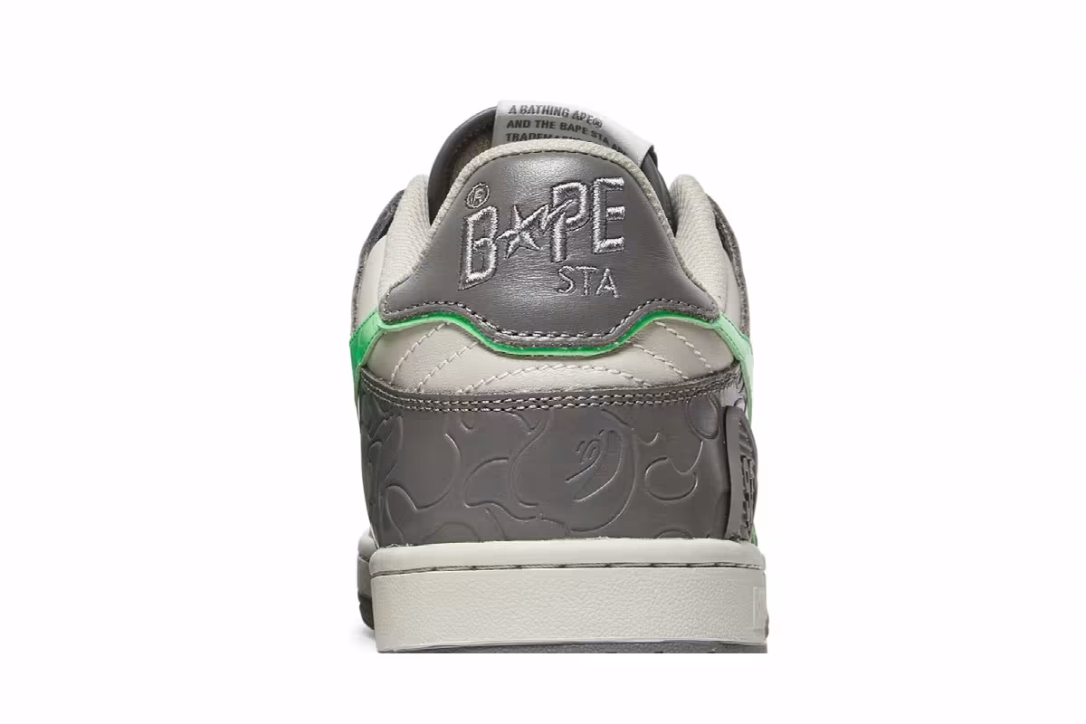 BAPE Sk8 Sta Grey Green, view 8