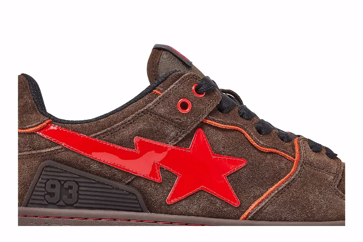 BAPE Sk8 Sta Brown Red, view 3