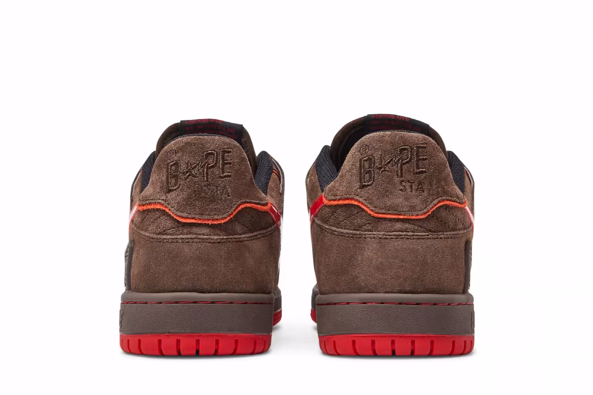 BAPE Sk8 Sta Brown Red, view 7