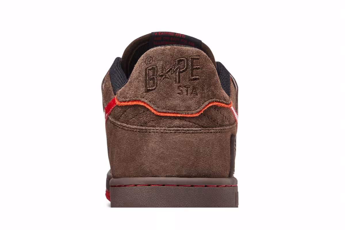 BAPE Sk8 Sta Brown Red, view 8
