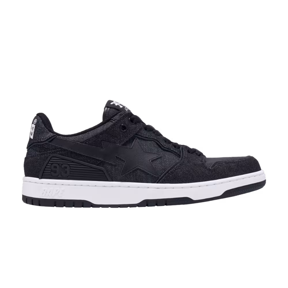 BAPE Sk8 Sta Black Denim