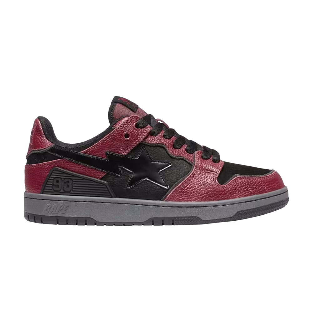 BAPE Women's Sk8 Sta Black Red