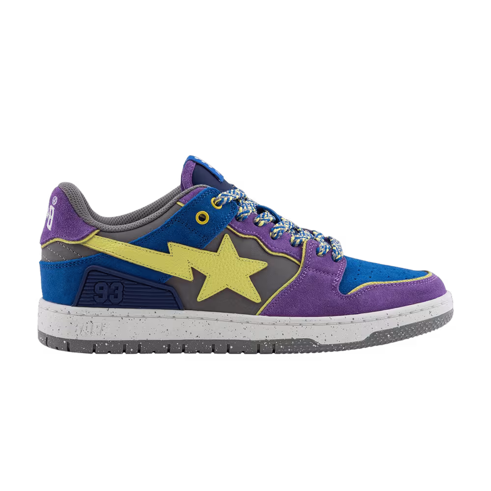 BAPE Sk8 Sta #1 Purple Blue Yellow