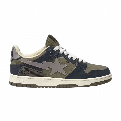 BAPE Sk8 Sta 'Army Green Dark Blue'