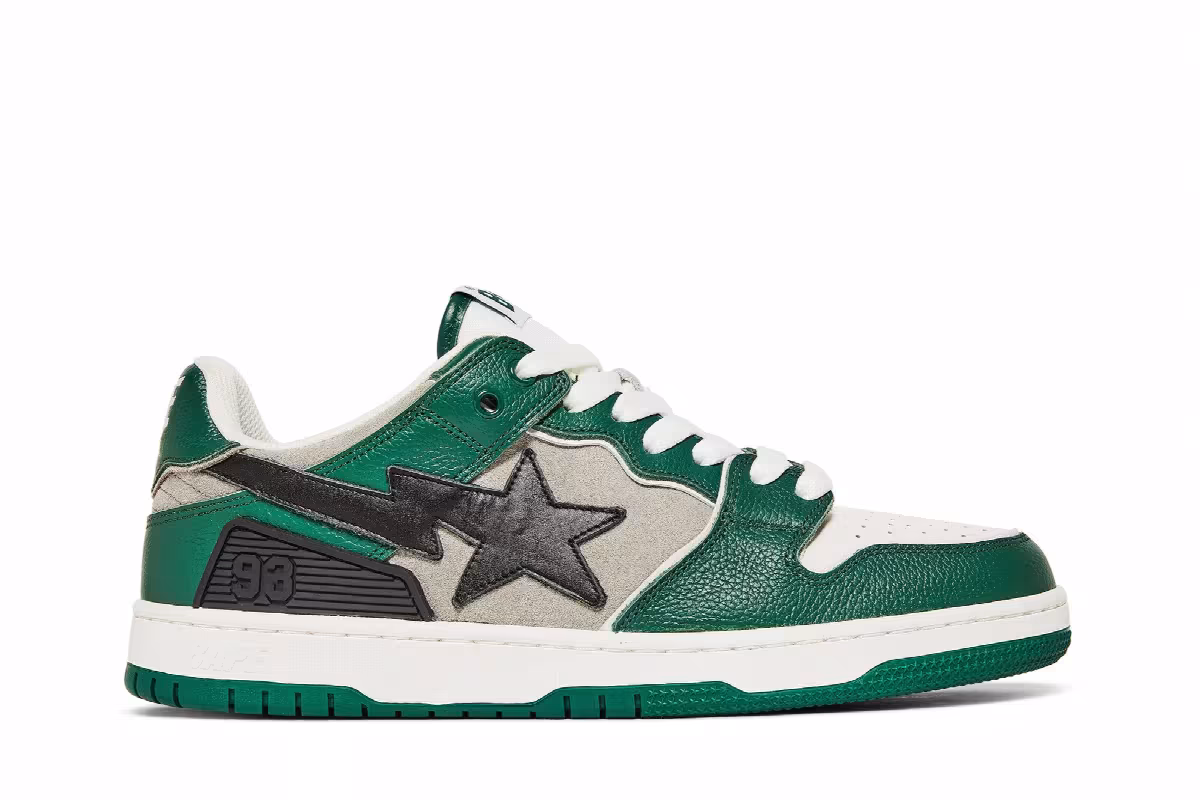 BAPE Sk8 Sta #1 Green, view 2