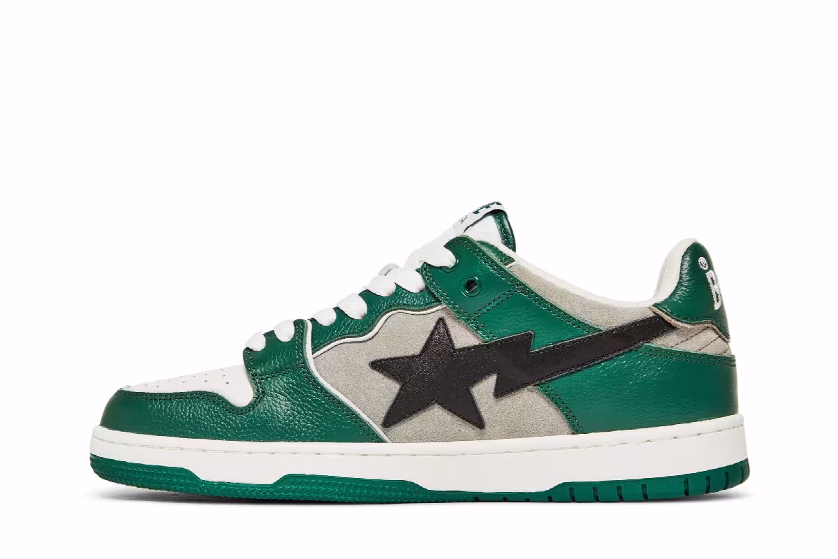 BAPE Sk8 Sta #1 Green, view 4