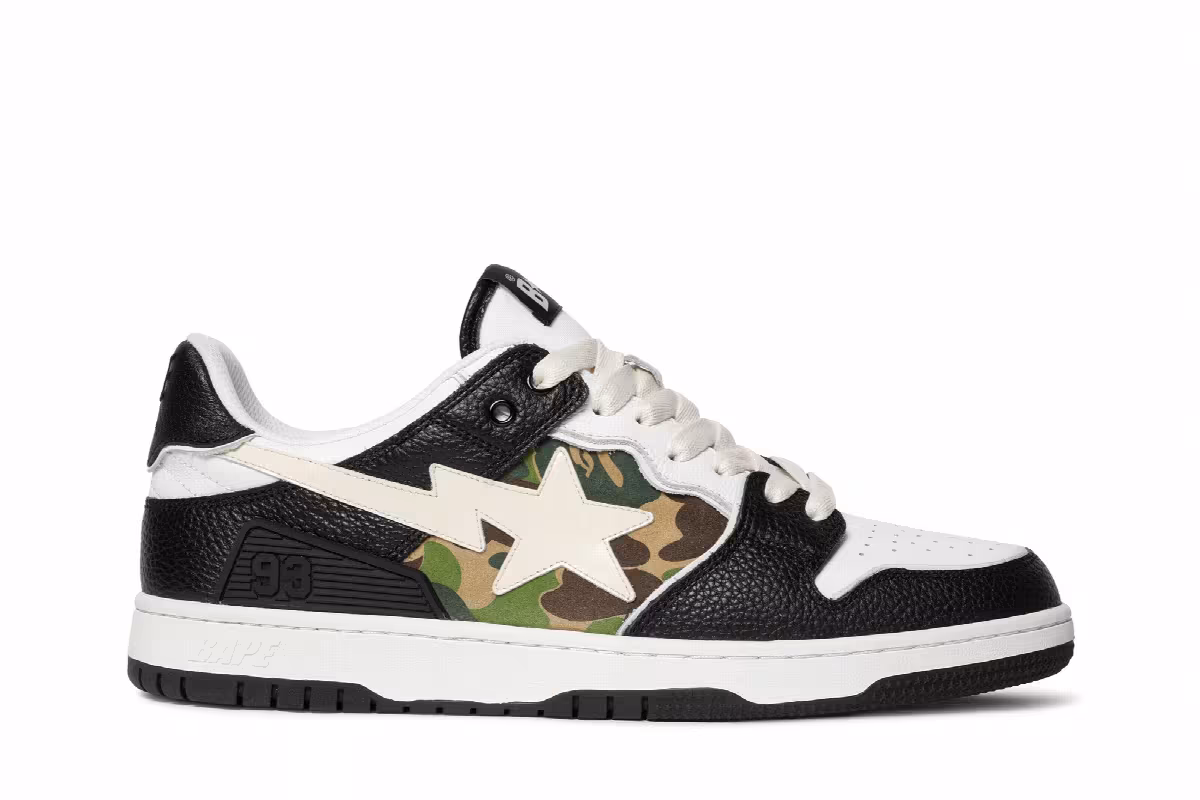 BAPE Sk8 Sta Black Camo, view 2