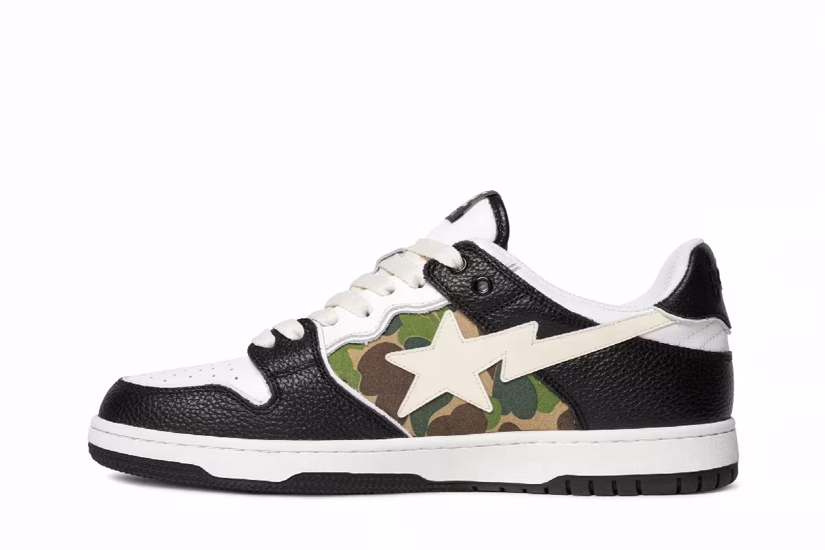 BAPE Sk8 Sta Black Camo, view 4