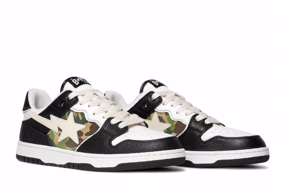 BAPE Sk8 Sta Black Camo, view 9
