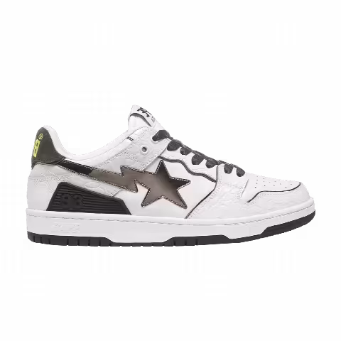 BAPE Wmns Sk8 Sta 'White Metallic Silver'