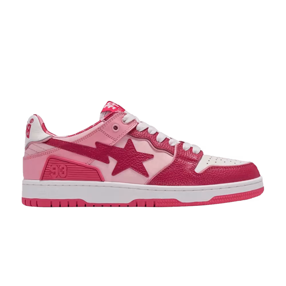 BAPE Women's Sk8 Sta #2 ABC Camo - Red