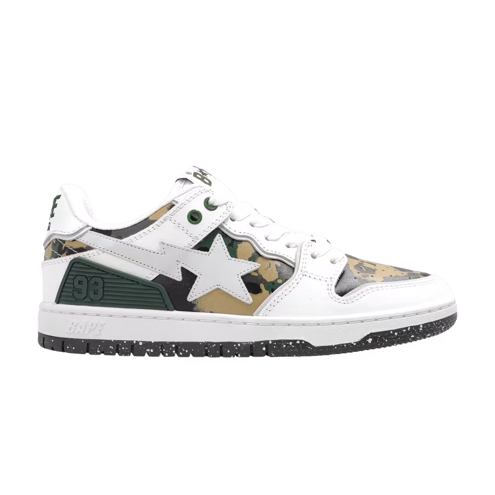 BAPE Sk8 Sta #2 M1 White Green Camo
