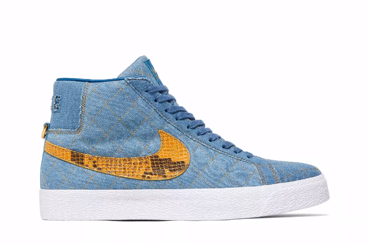 Nike Supreme x Zoom Blazer Mid QS SB Denim, view 2