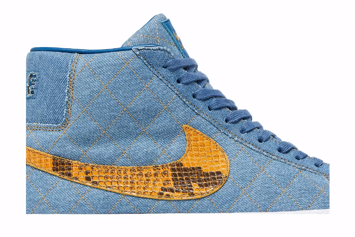 Nike Supreme x Zoom Blazer Mid QS SB Denim, view 3