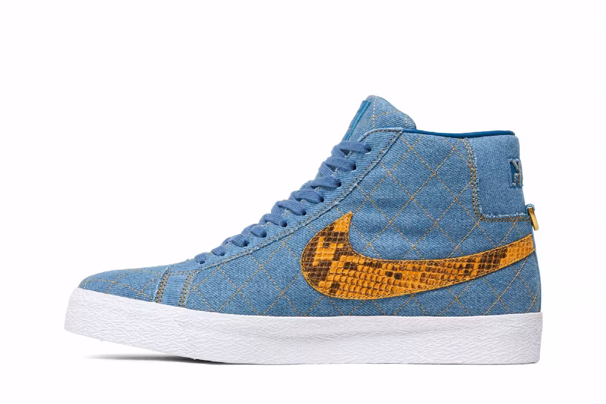 Nike Supreme x Zoom Blazer Mid QS SB Denim, view 4