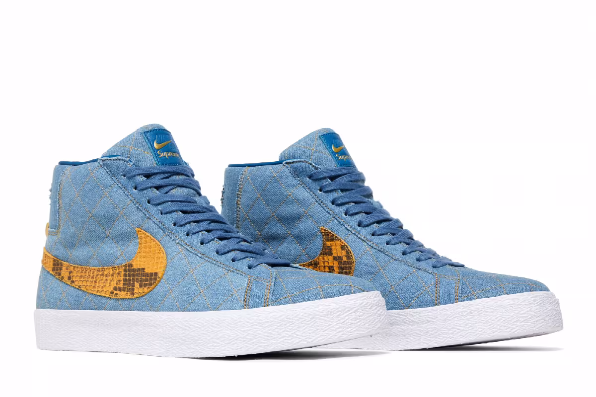 Nike Supreme x Zoom Blazer Mid QS SB Denim, view 9