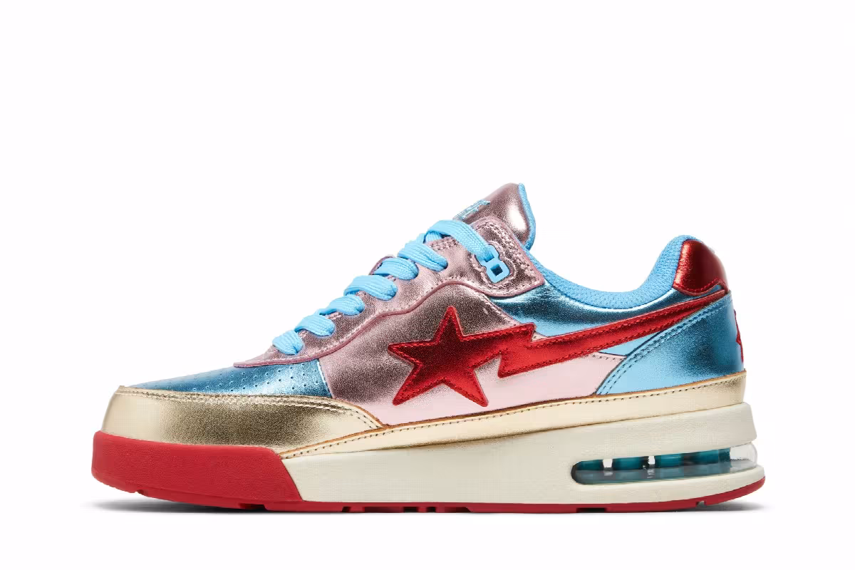 BAPE Roadsta Metallic Pink Blue, view 4