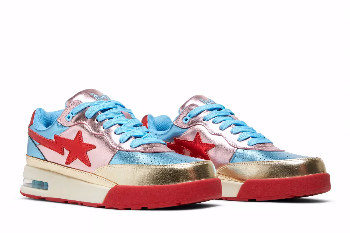 BAPE Roadsta Metallic Pink Blue, view 9