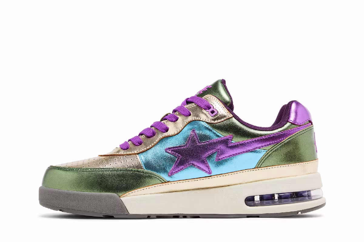 BAPE Roadsta Metallic Green, view 4