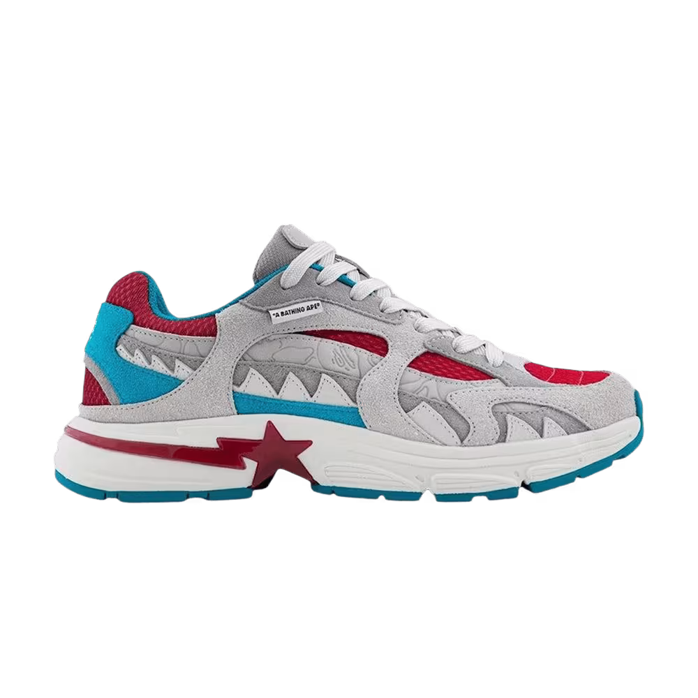 BAPE Shark Sta #2 Grey Blue Red