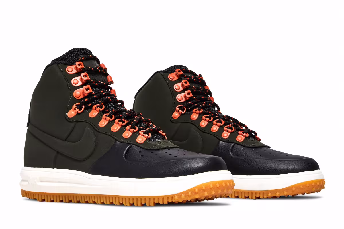 Nike Lunar Force 1 Duckboot Black Sequoia, view 9