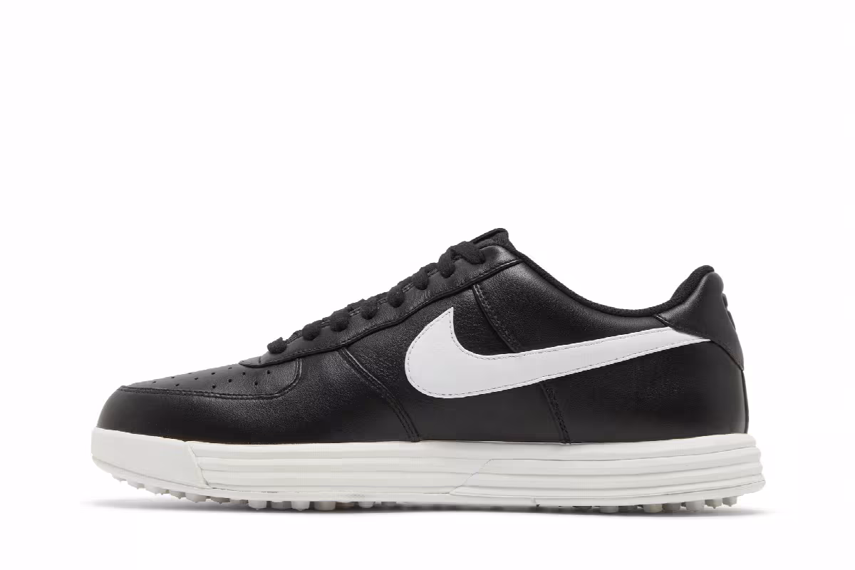 Nike Lunar Force 1 Golf Black White, view 4