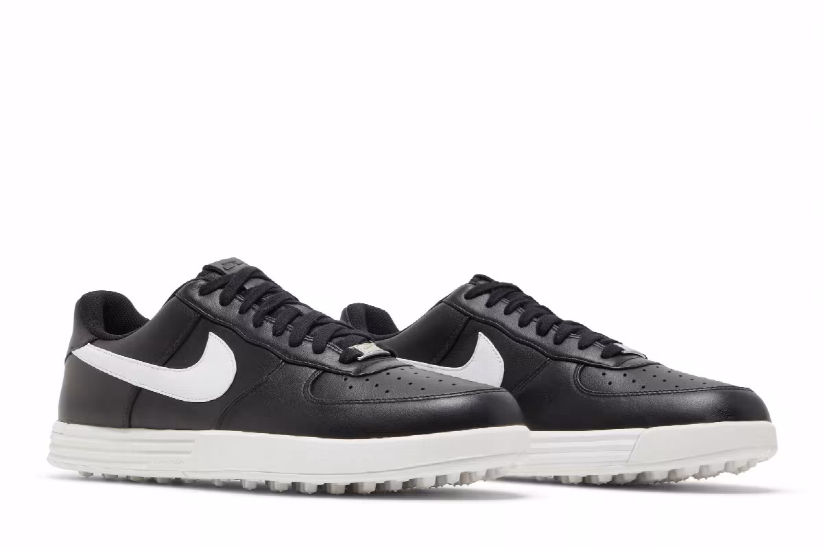Nike Lunar Force 1 Golf Black White, view 9