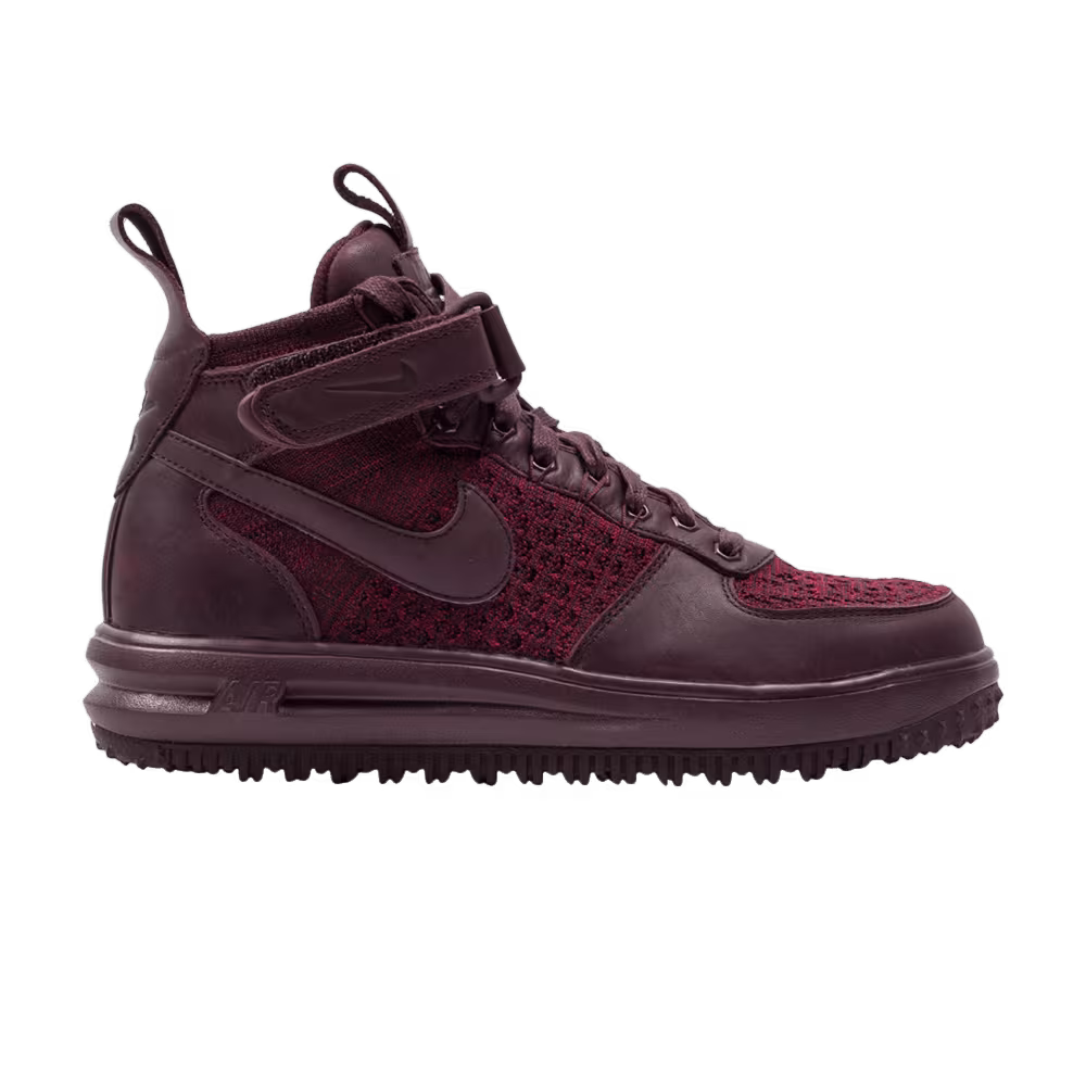 Nike Women's Lunar Force 1 Flyknit Workboot Deep Burgundy