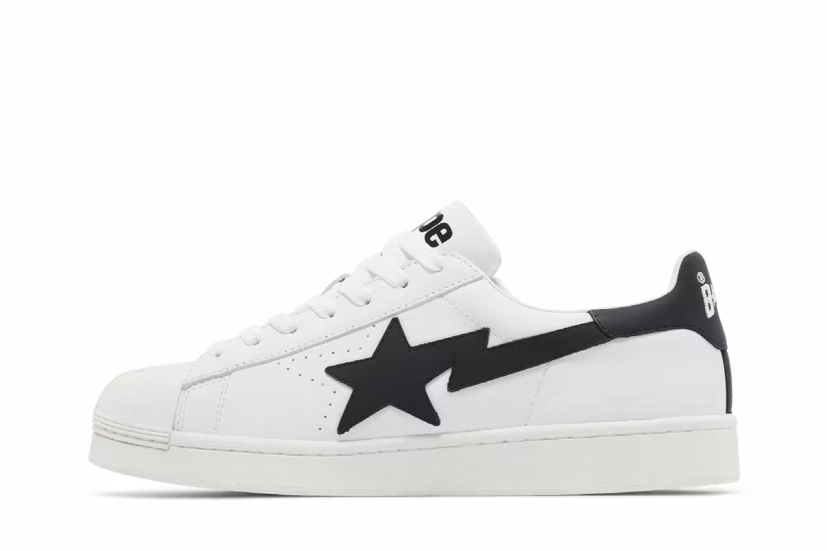 BAPE Skull Sta White Black, view 4