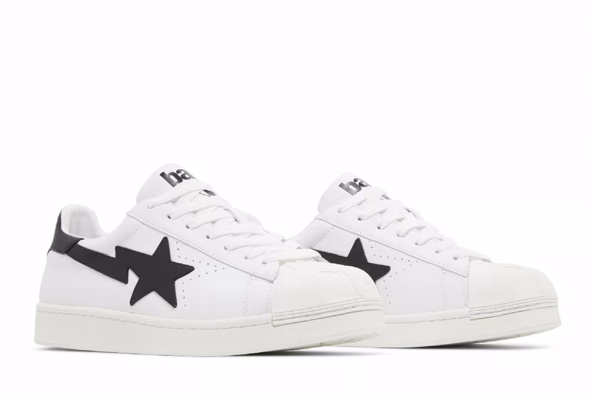BAPE Skull Sta White Black, view 9