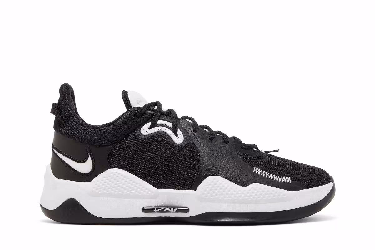 Nike PG 5 TB Black White, view 2