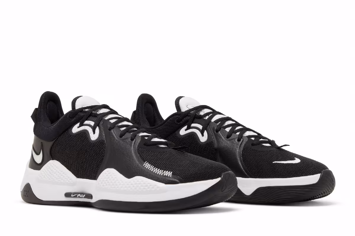 Nike PG 5 TB Black White, view 9