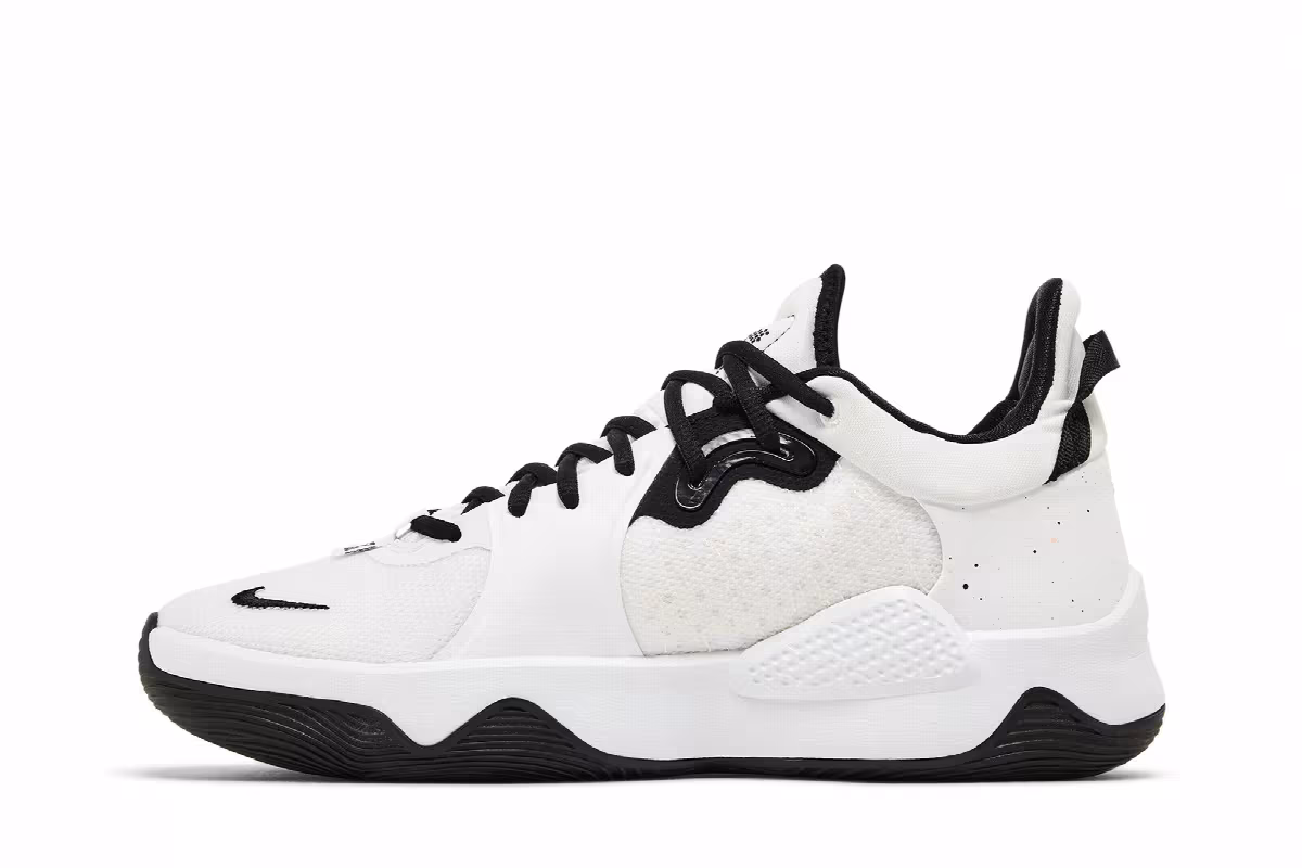 Nike PG 5 EP White Black, view 4