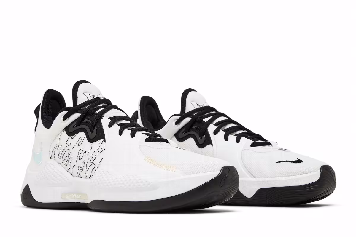 Nike PG 5 EP White Black, view 9