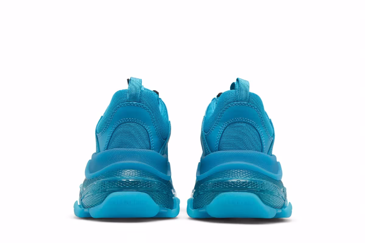 Balenciaga Triple S Sneaker Clear Sole - Blue, view 7
