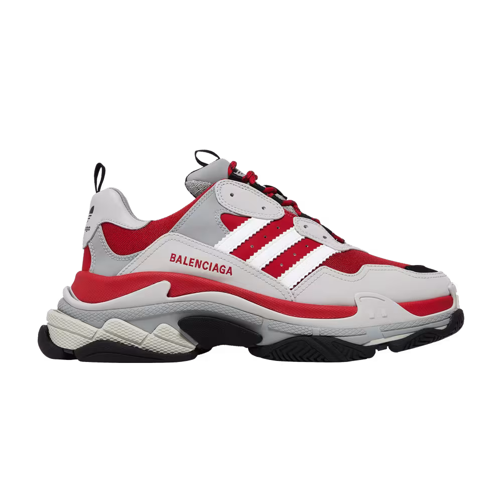 Adidas x Balenciaga Triple S Sneaker Red Grey