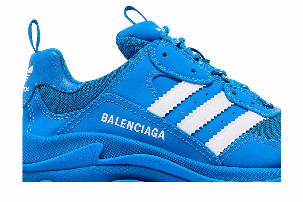 Adidas x Balenciaga Triple S Sneaker Blue, view 3