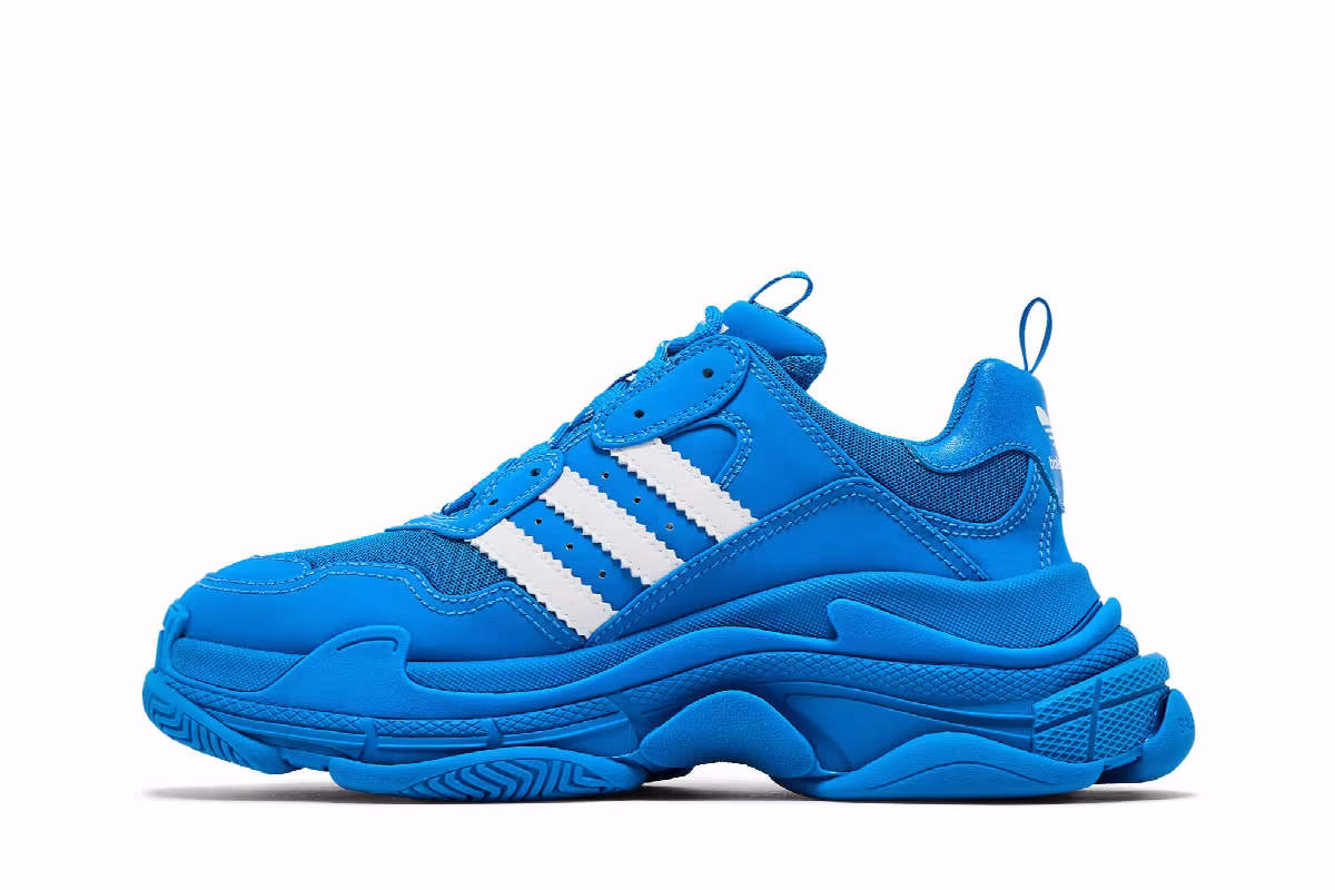 Adidas x Balenciaga Triple S Sneaker Blue, view 4