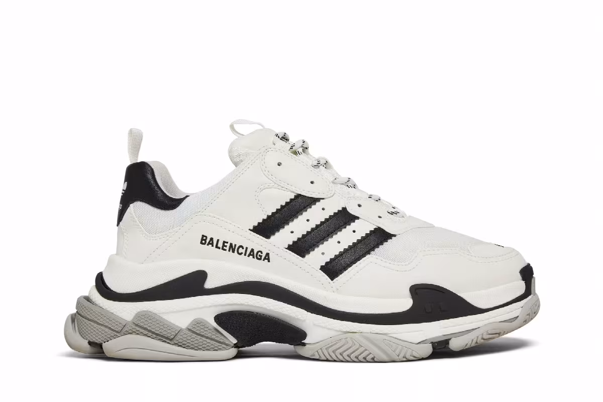 Adidas x Balenciaga Triple S Sneaker White, view 2