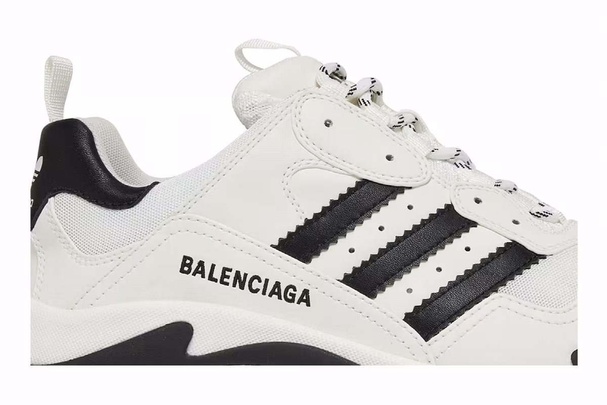 Adidas x Balenciaga Triple S Sneaker White, view 3