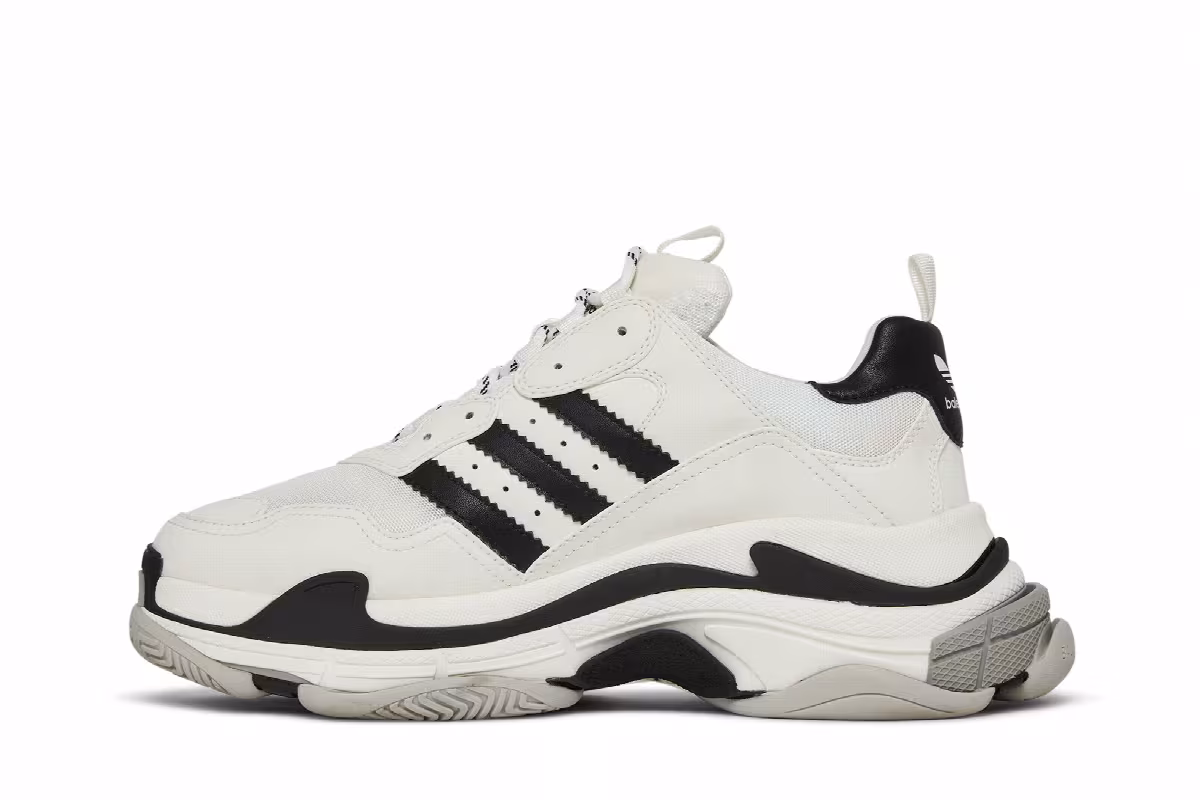 Adidas x Balenciaga Triple S Sneaker White, view 4